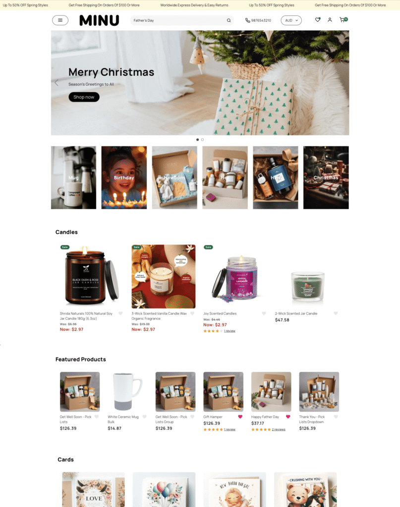 giftbox Bigcommerce theme